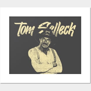 Tom Selleck - 80s Distressed - Cream Posters and Art